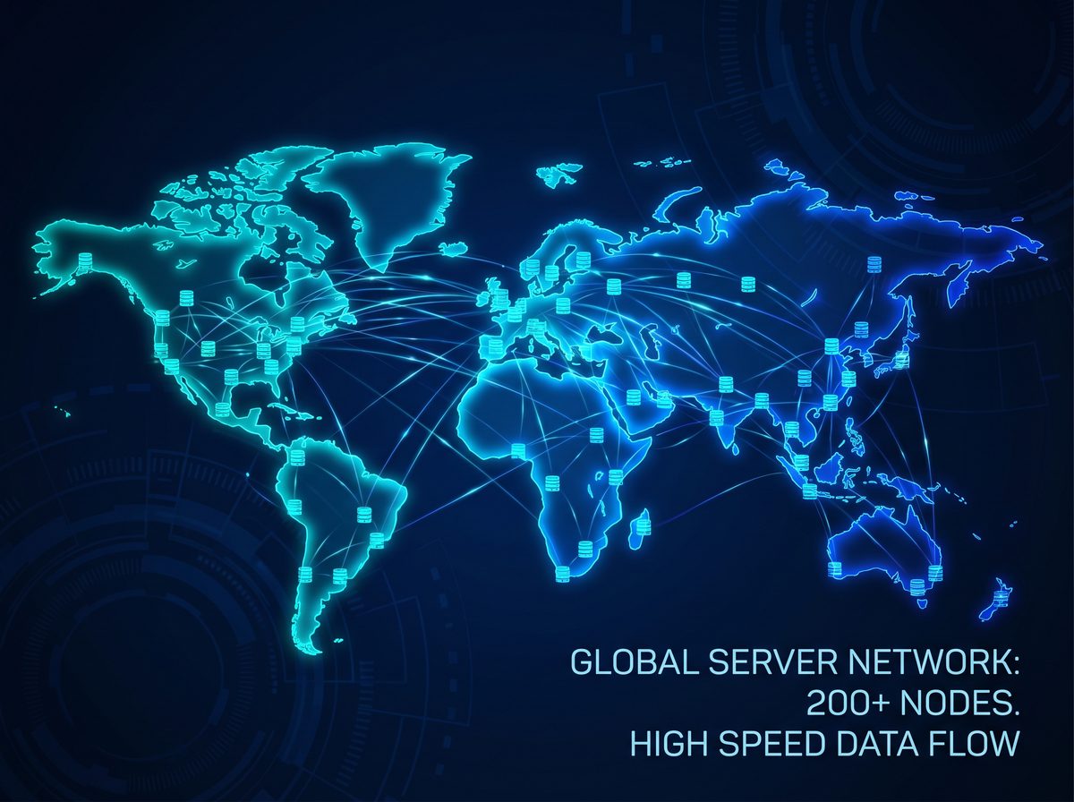 必如加速器全球服务器节点分布图